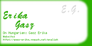 erika gasz business card